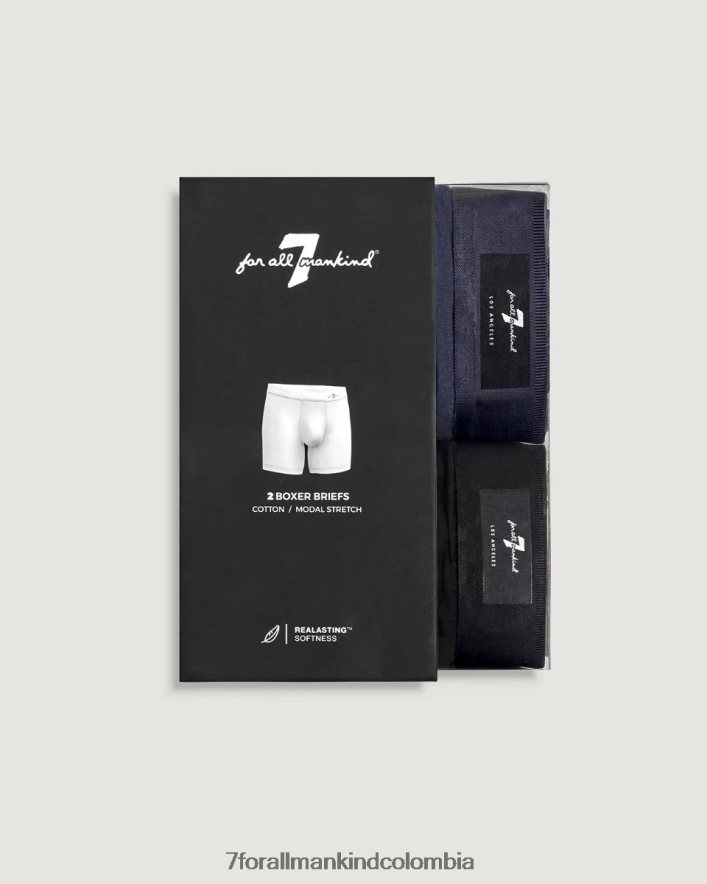 accesorios 7 for All Mankind Pack de 2 calzoncillos bóxer en azul JBNRD851