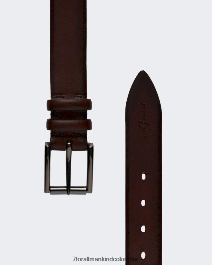 accesorios 7 for All Mankind cinturón de cuero clásico en marrón JBNRD854