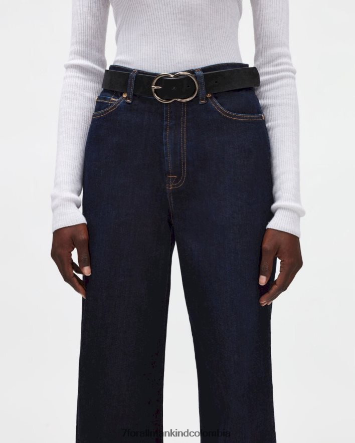 accesorios 7 for All Mankind cinturón infinito de ante en negro JBNRD478