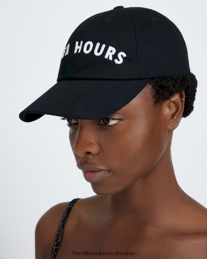 accesorios 7 for All Mankind gorra de béisbol negra after hours JBNRD477