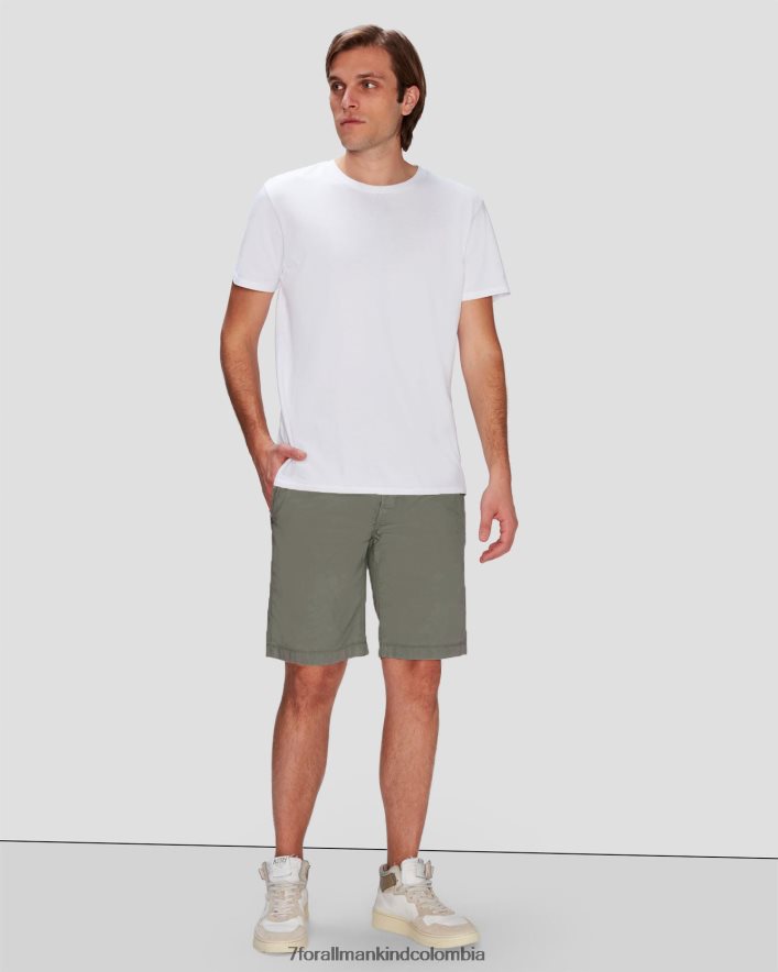 vestir 7 for All Mankind Pantalones cortos chinos de sarga Airweft en tomillo JBNRD774