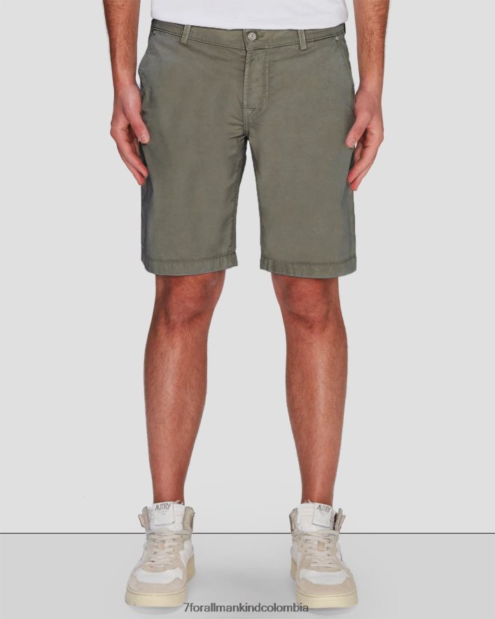 vestir 7 for All Mankind Pantalones cortos chinos de sarga Airweft en tomillo JBNRD774
