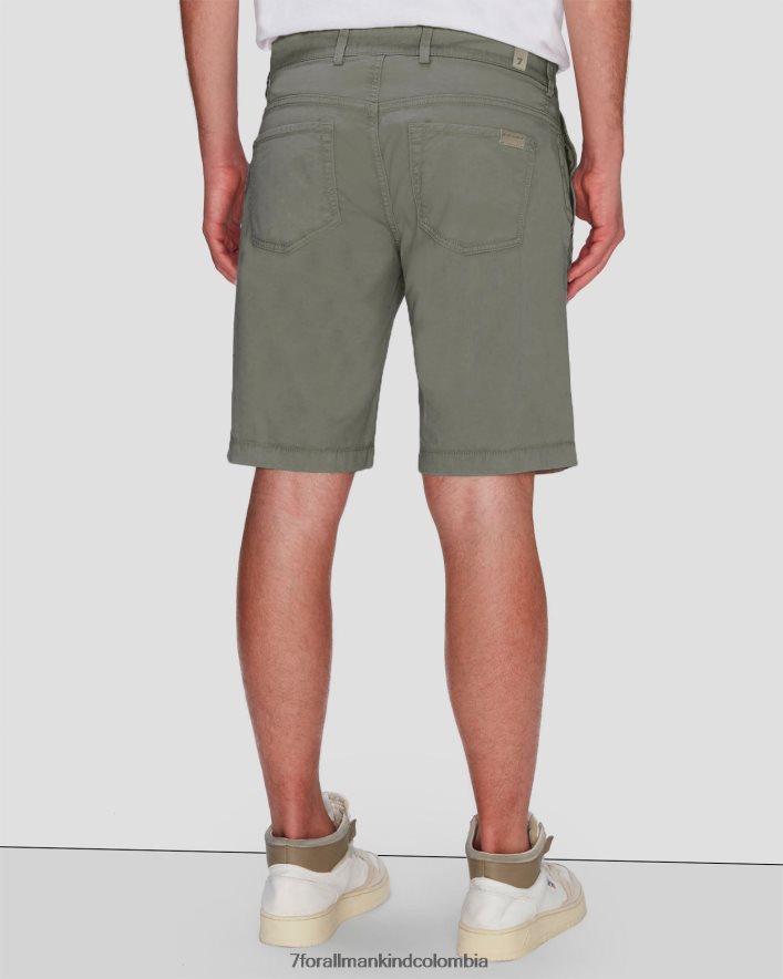 vestir 7 for All Mankind Pantalones cortos chinos de sarga Airweft en tomillo JBNRD774