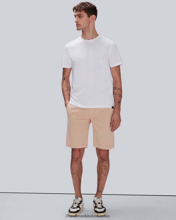 vestir 7 for All Mankind Pantalones cortos chinos de sarga en color mandarina Airweft JBNRD797