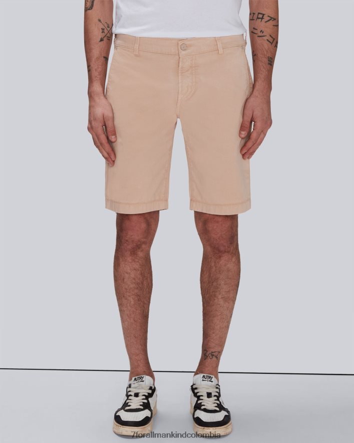 vestir 7 for All Mankind Pantalones cortos chinos de sarga en color mandarina Airweft JBNRD797