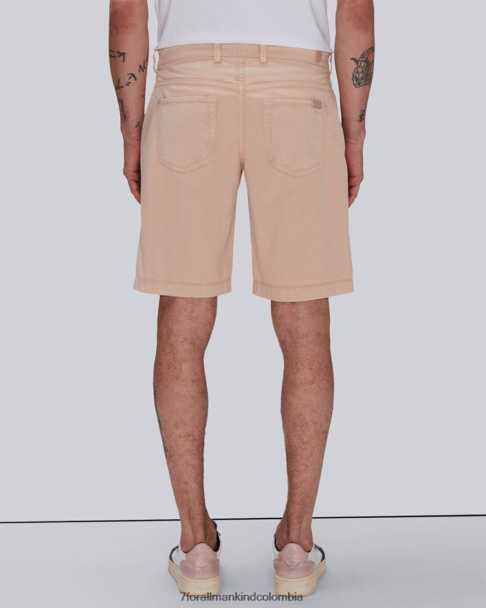 vestir 7 for All Mankind Pantalones cortos chinos de sarga en color mandarina Airweft JBNRD797
