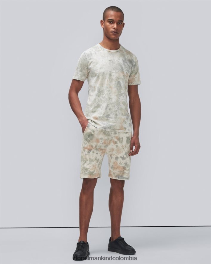 vestir 7 for All Mankind Pantalones cortos de camuflaje con teñido anudado mineral JBNRD675