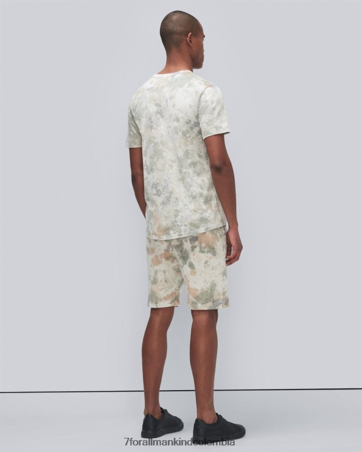 vestir 7 for All Mankind Pantalones cortos de camuflaje con teñido anudado mineral JBNRD675