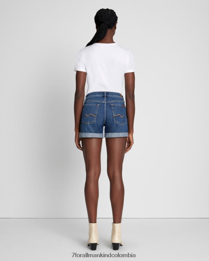 vestir 7 for All Mankind Short midi de sarga rota en Vanity JBNRD72