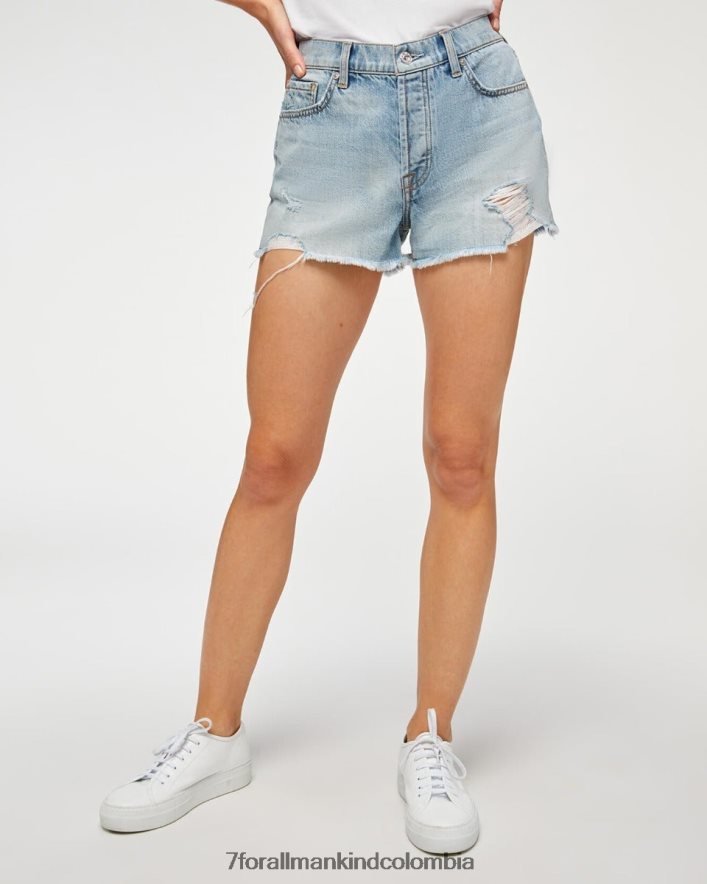 vestir 7 for All Mankind Shorts cortos rígidos en azul cósmico de Monroe JBNRD177