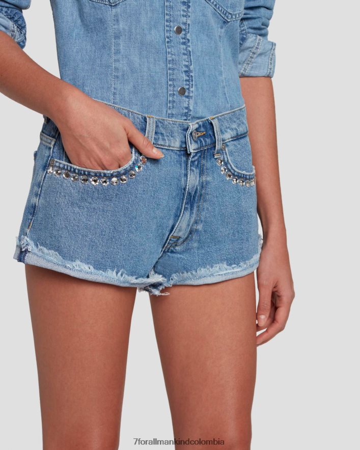 vestir 7 for All Mankind Shorts holgados con cristales vibe adr JBNRD37