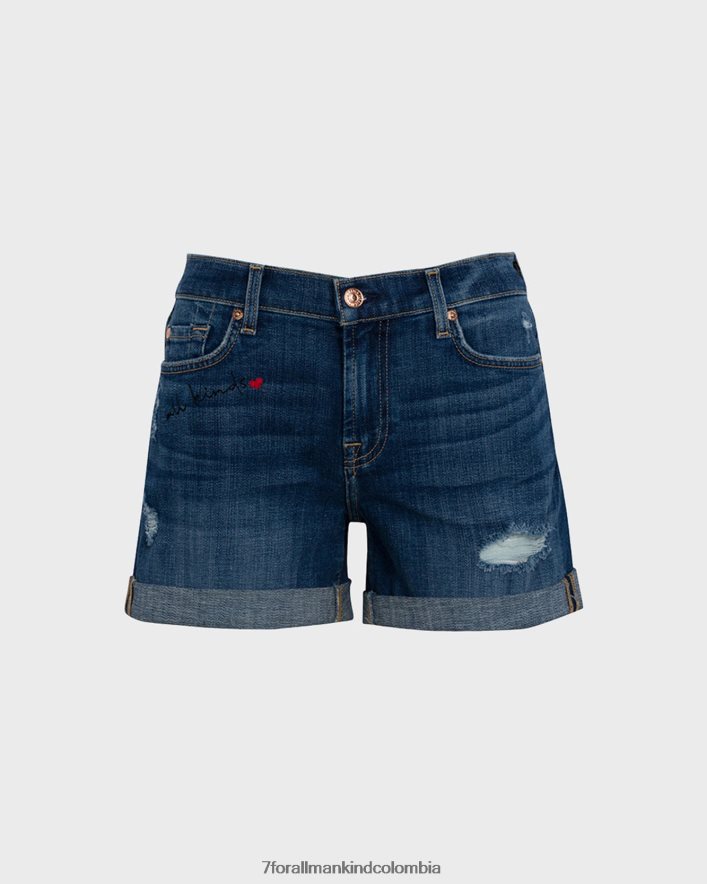 vestir 7 for All Mankind Todo tipo de shorts mid roll de sarga rota en Vanity JBNRD138