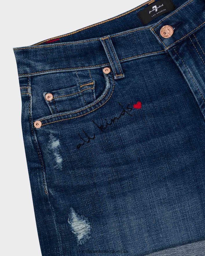 vestir 7 for All Mankind Todo tipo de shorts mid roll de sarga rota en Vanity JBNRD138