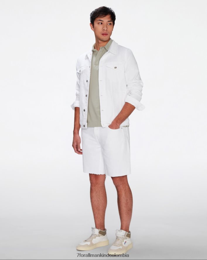 vestir 7 for All Mankind corto recto en blanco broma JBNRD606