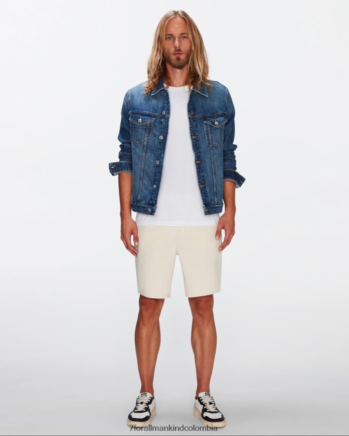 vestir 7 for All Mankind corto recto en crudo JBNRD516