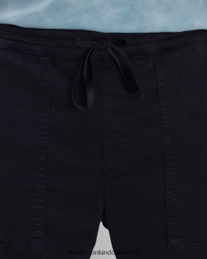 vestir 7 for All Mankind pantalón corto de sarga en azul marino JBNRD805