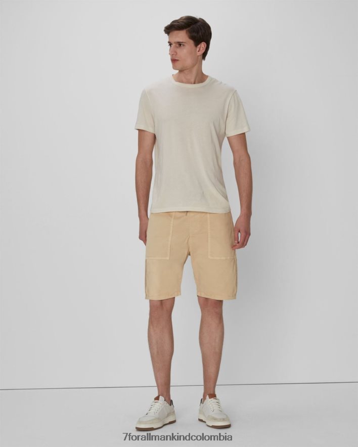 vestir 7 for All Mankind pantalón corto de sarga en castillo de arena JBNRD804
