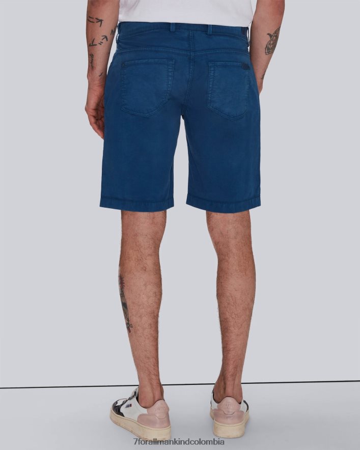 vestir 7 for All Mankind pantalones cortos chinos de sarga Airweft en fondo marino JBNRD775
