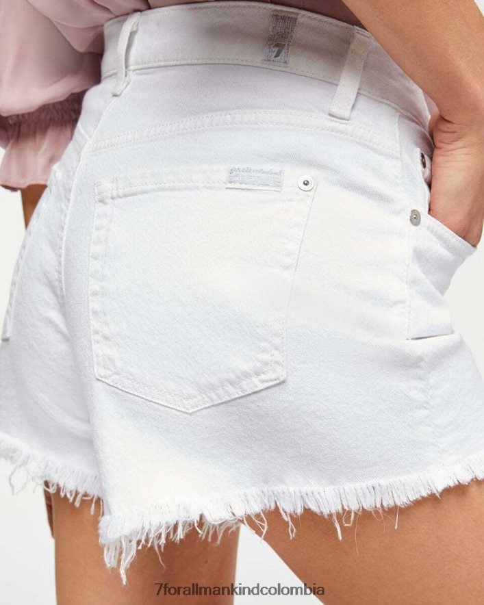 vestir 7 for All Mankind sarga rota cortada en blanco limpio JBNRD197