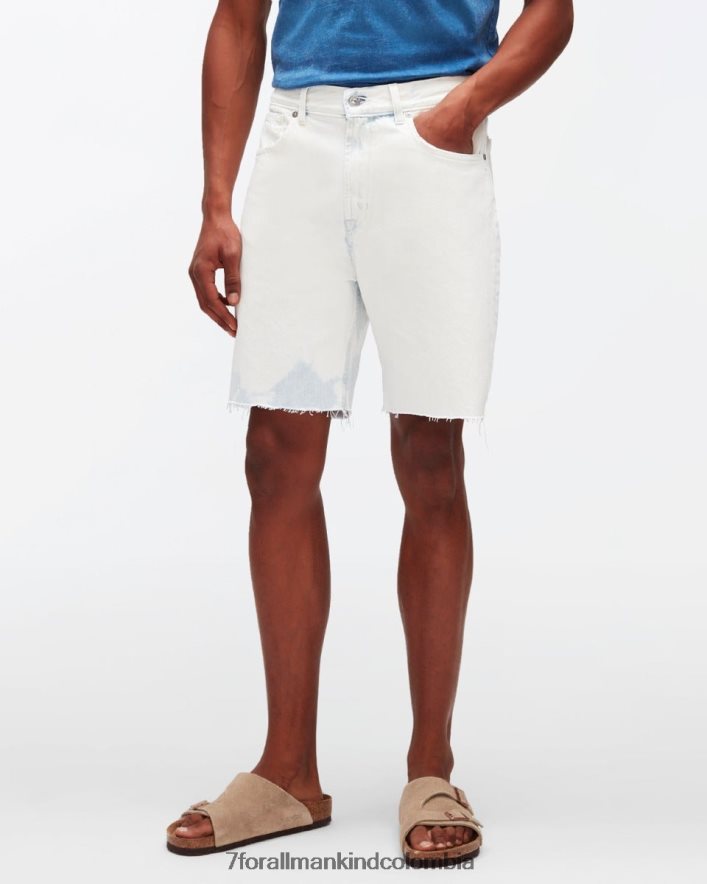 vestir 7 for All Mankind short cooper j en color nublado blanqueado JBNRD660