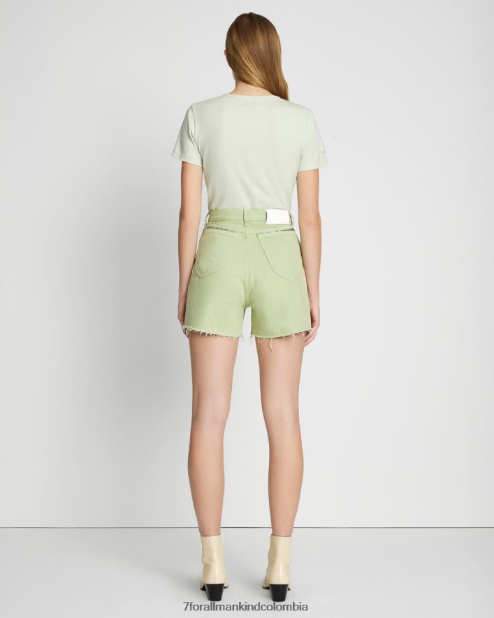 vestir 7 for All Mankind short rubí fácil en espuma de mar JBNRD269