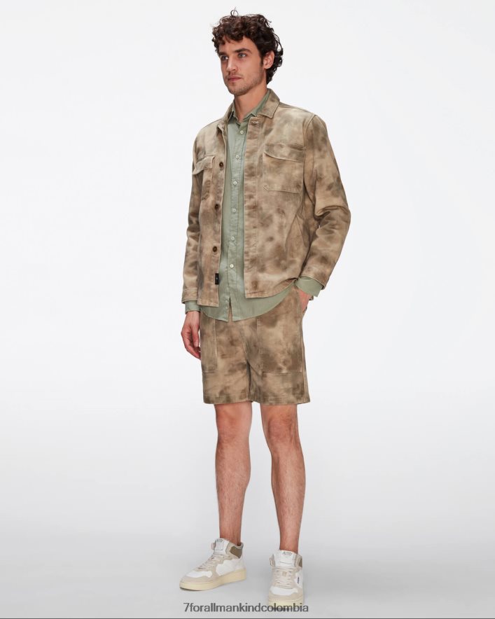 vestir 7 for All Mankind short utilitario con estampado de camuflaje abstracto JBNRD526