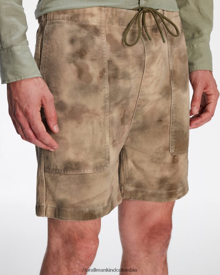 vestir 7 for All Mankind short utilitario con estampado de camuflaje abstracto JBNRD526