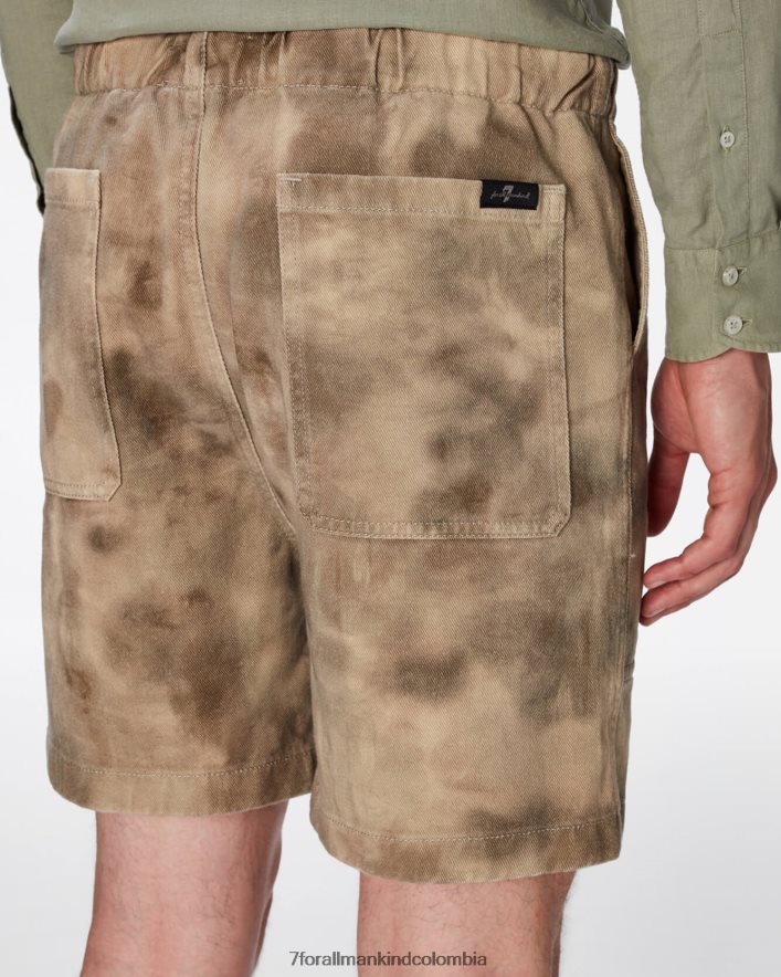 vestir 7 for All Mankind short utilitario con estampado de camuflaje abstracto JBNRD526