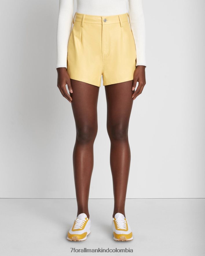 vestir 7 for All Mankind shorts sastre de piel sintética en jojoba JBNRD436