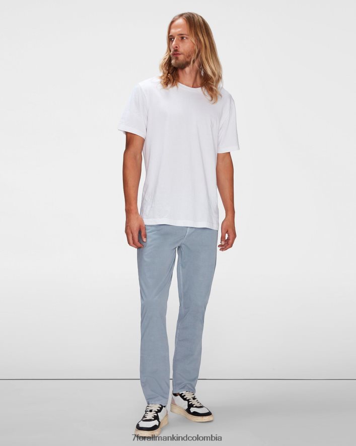 vestir 7 for All Mankind Airweft Twill Adrien 5 Pocket en color ginebra fría JBNRD781