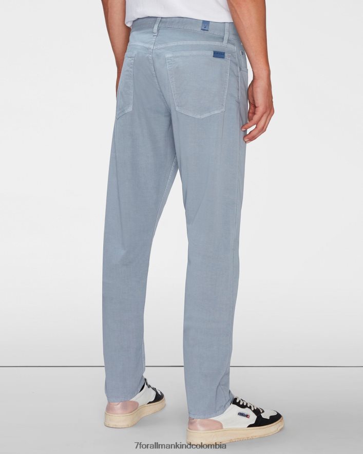 vestir 7 for All Mankind Airweft Twill Adrien 5 Pocket en color ginebra fría JBNRD781