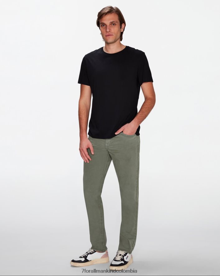 vestir 7 for All Mankind Airweft Twill Adrien 5 Pockets en tomillo JBNRD780