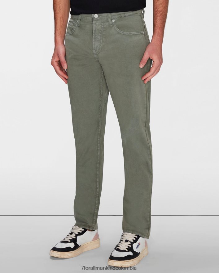 vestir 7 for All Mankind Airweft Twill Adrien 5 Pockets en tomillo JBNRD780