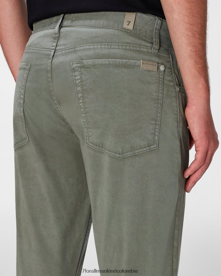 vestir 7 for All Mankind Airweft Twill Adrien 5 Pockets en tomillo JBNRD780