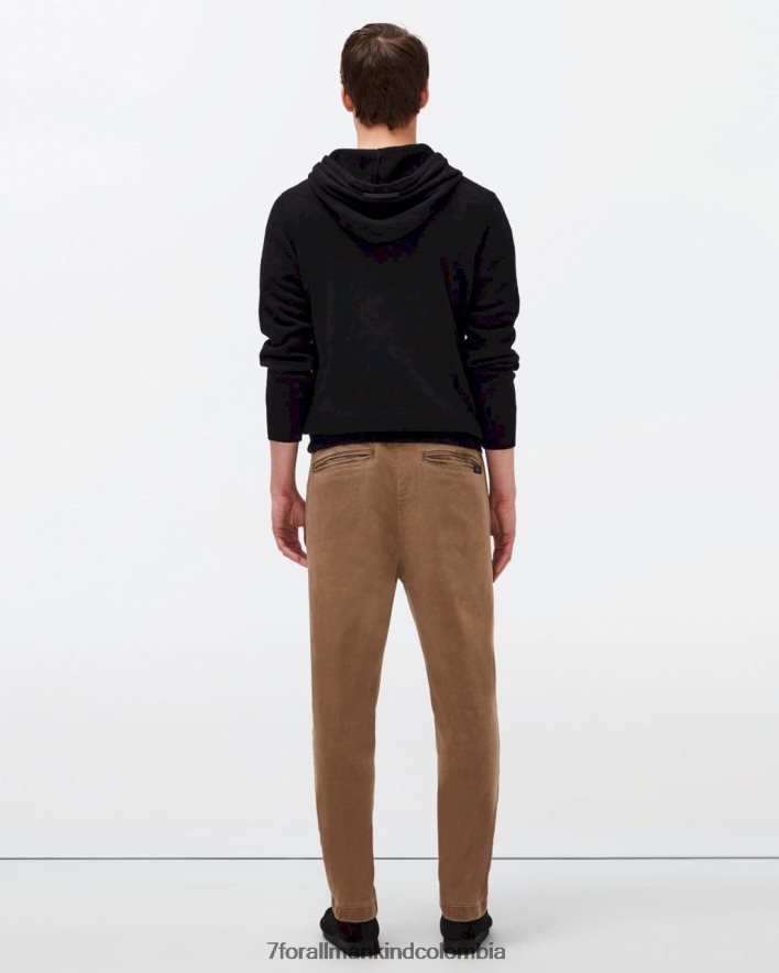 vestir 7 for All Mankind Joggers chinos cálidos de sarga en color camel JBNRD795