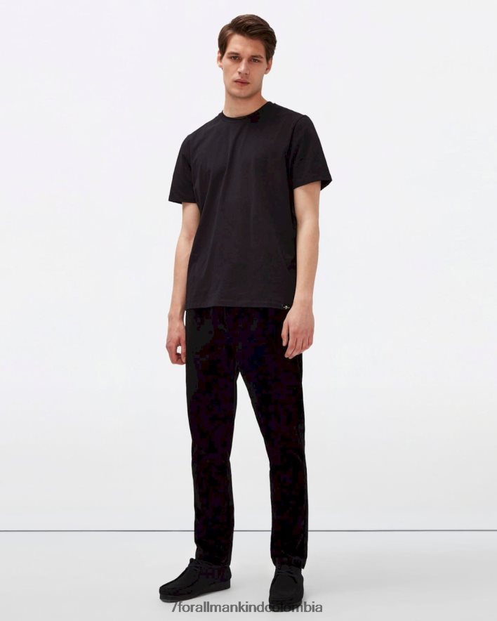 vestir 7 for All Mankind Joggers chinos cálidos de sarga en negro JBNRD792