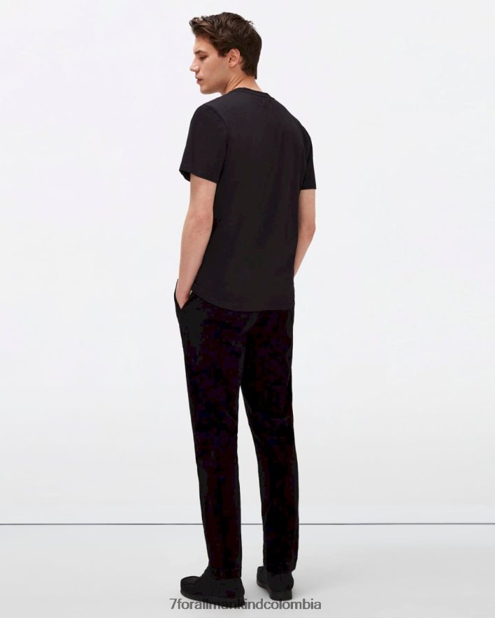 vestir 7 for All Mankind Joggers chinos cálidos de sarga en negro JBNRD792