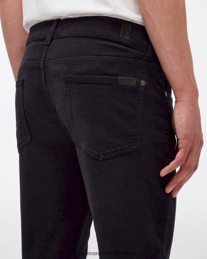 vestir 7 for All Mankind Pana cónica delgada en azul marino JBNRD803