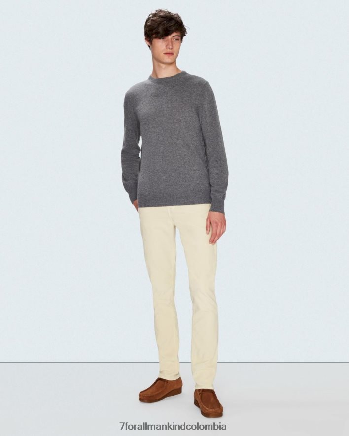 vestir 7 for All Mankind Pana cónica delgada en blanco hueso JBNRD807