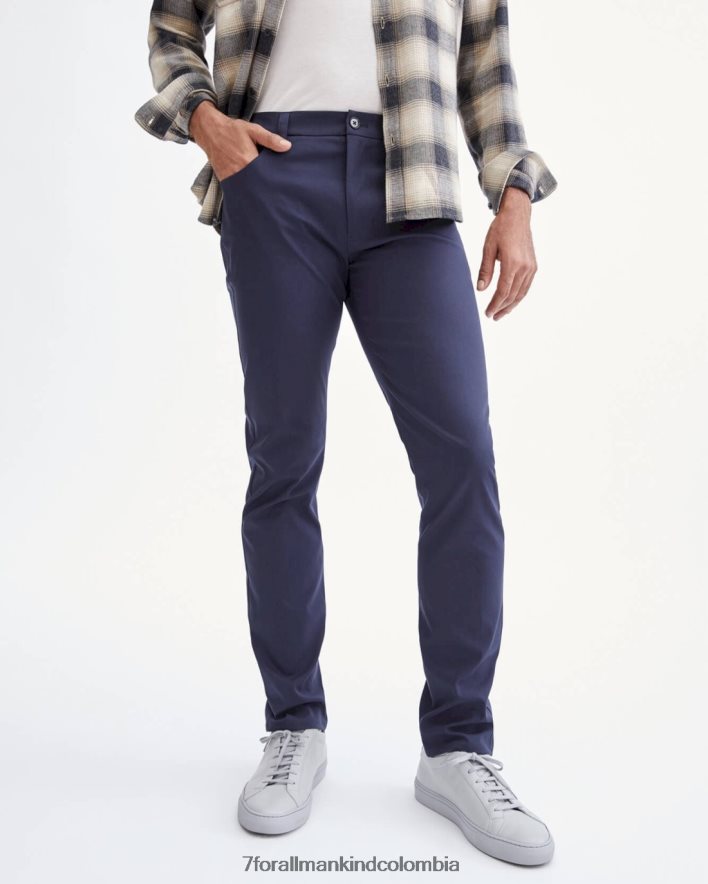 vestir 7 for All Mankind Pantalón azul marino con 5 bolsillos Adrien Tech Series JBNRD813