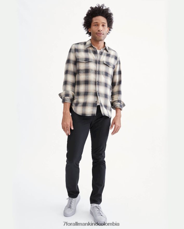 vestir 7 for All Mankind Pantalón negro de 5 bolsillos Adrien Tech Series JBNRD815
