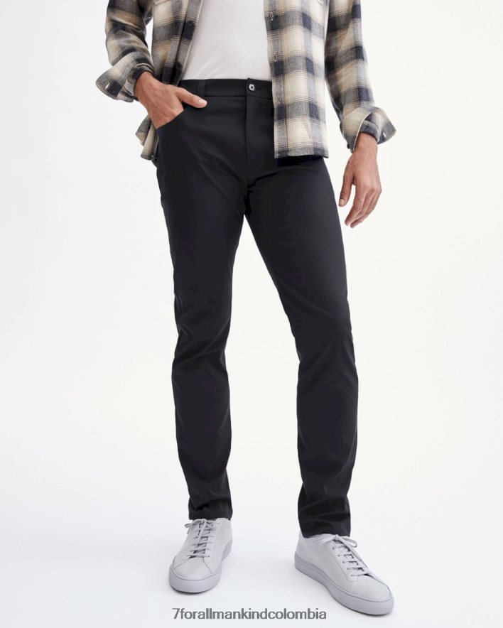 vestir 7 for All Mankind Pantalón negro de 5 bolsillos Adrien Tech Series JBNRD815