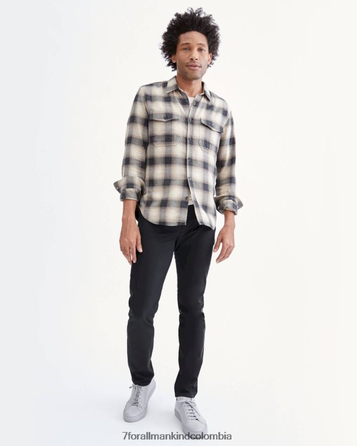 vestir 7 for All Mankind Pantalón negro de 5 bolsillos Adrien Tech Series JBNRD815