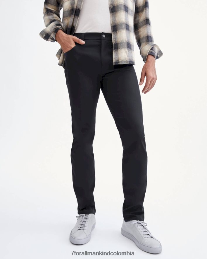 vestir 7 for All Mankind Pantalón negro de 5 bolsillos Adrien Tech Series JBNRD815