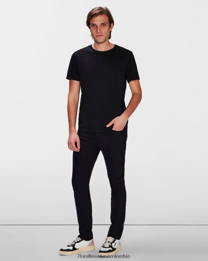 vestir 7 for All Mankind Tapered delgado en negro Tech Series JBNRD783