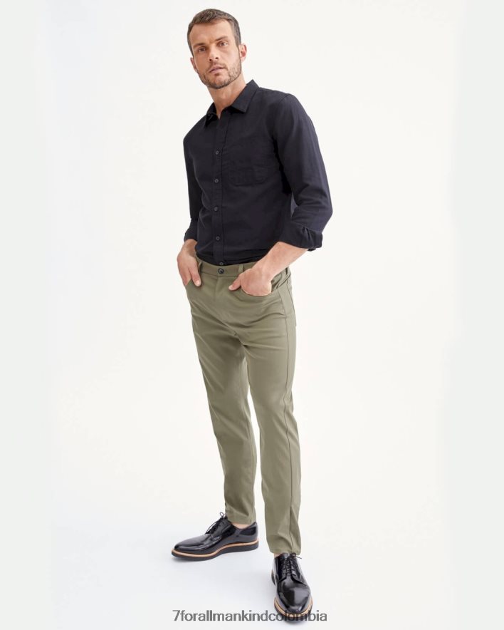 vestir 7 for All Mankind Tech Series Adrien cinco bolsillos en verde militar JBNRD818