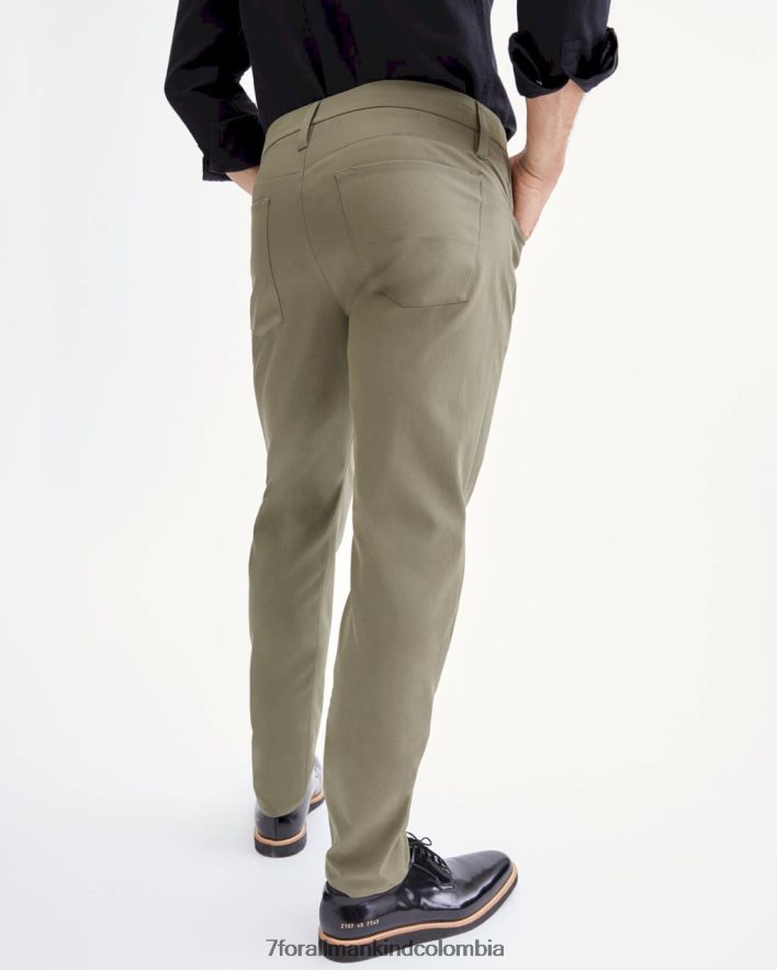 vestir 7 for All Mankind Tech Series Adrien cinco bolsillos en verde militar JBNRD818
