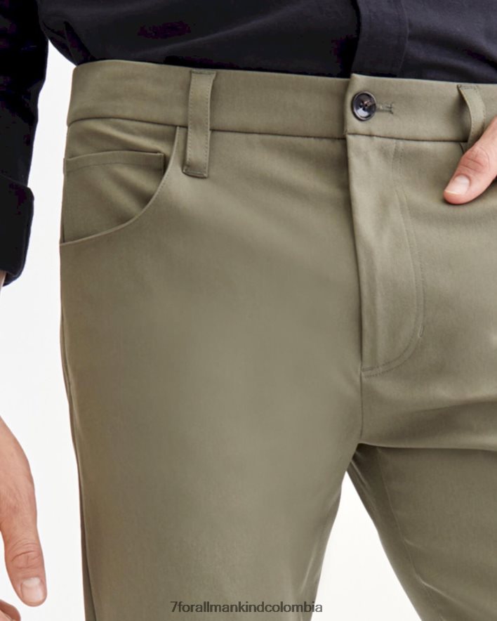 vestir 7 for All Mankind Tech Series Adrien cinco bolsillos en verde militar JBNRD818