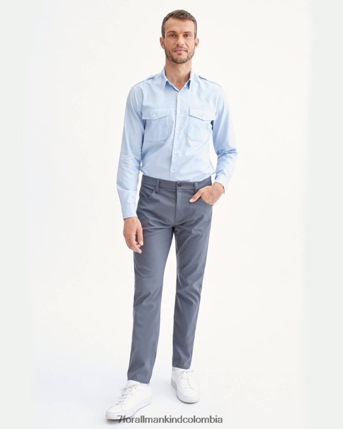 vestir 7 for All Mankind Traje de cinco bolsillos Tech Series Adrien en color antracita JBNRD814