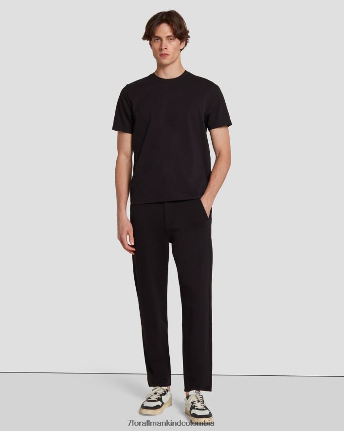 vestir 7 for All Mankind chinos de viaje en negro JBNRD790